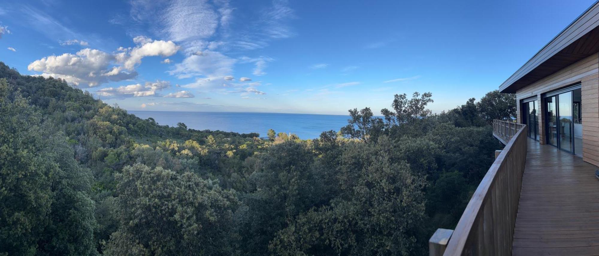 Villa L'Alpana En Bois Vue Mer A 180 Degres Сари-Соленцара Экстерьер фото